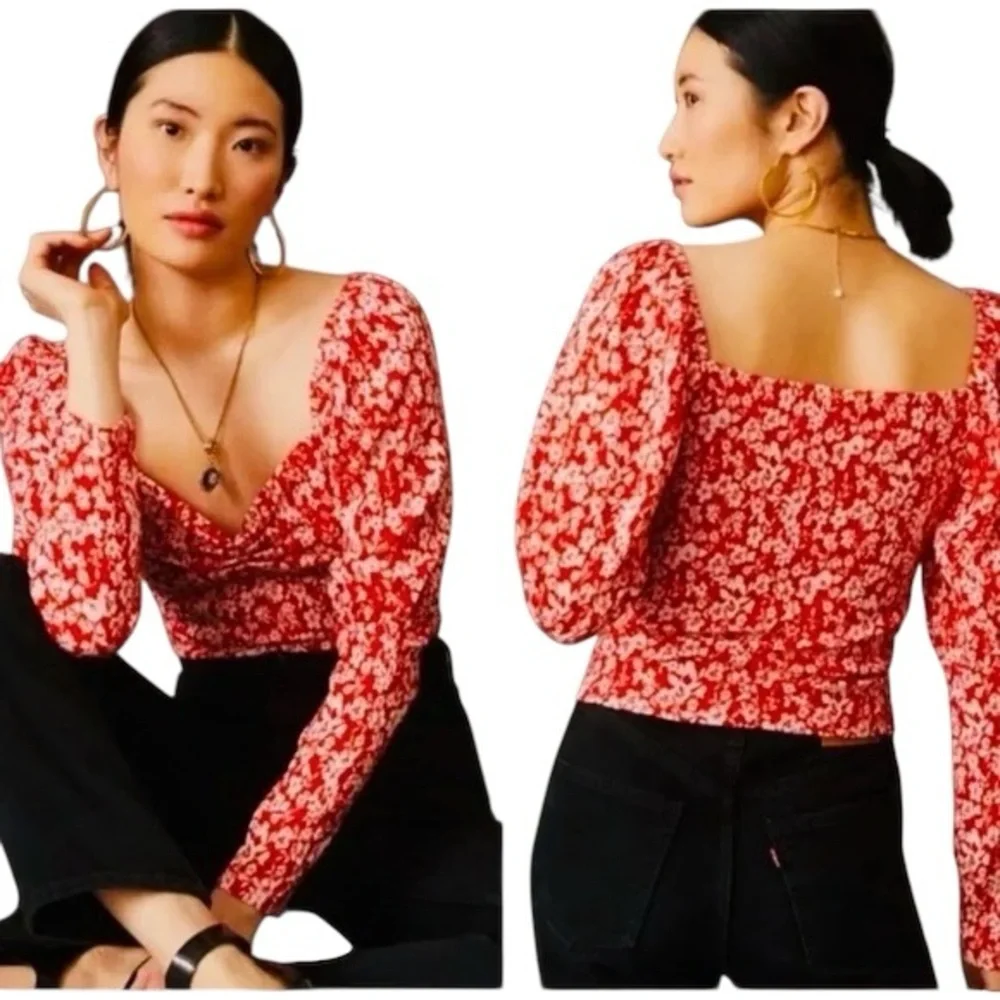 Anthropologie adorable red